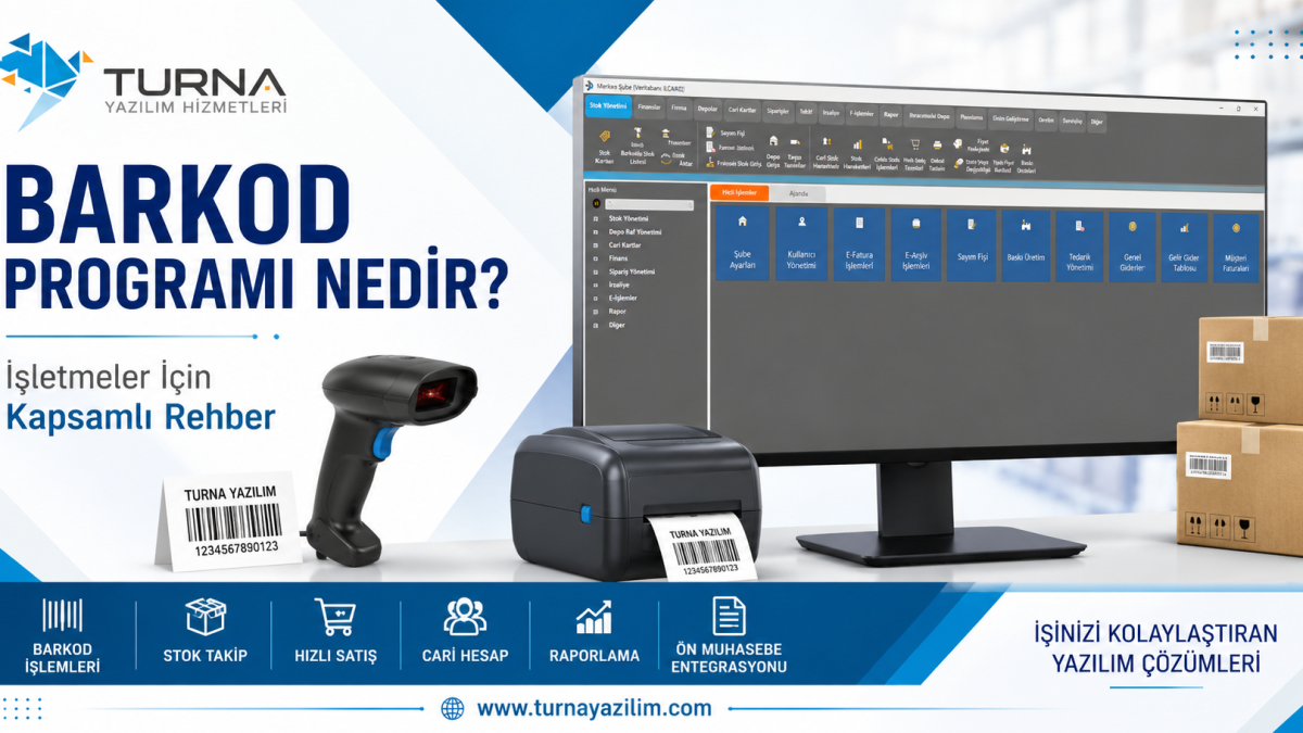 Barkod programı ile ürün ve stok takibi